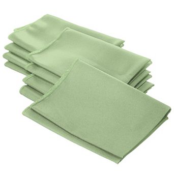 Polyester Poplin Napkin Set of 10 for Dining Table, Washable Napkins for Parties and Events