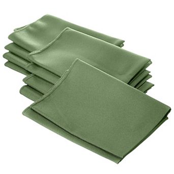 Polyester Poplin Napkin Set of 10 for Dining Table, Washable Napkins for Parties and Events