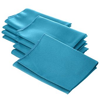 Polyester Poplin Napkin Set of 10 for Dining Table, Washable Napkins for Parties and Events