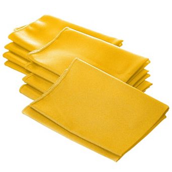 Polyester Poplin Napkin Set of 10 for Dining Table, Washable Napkins for Parties and Events