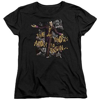 Batman Arkham City About To Begin Short Sleeve Womens T-shirt