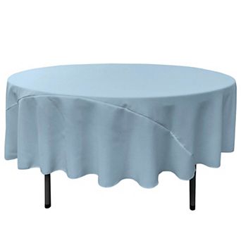 Polyester Poplin 90-Inch Round Table Cover, Wrinkle-Resistant for Home, Parties, or Weddings