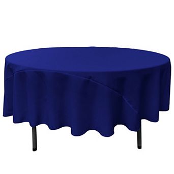 Polyester Poplin 90-Inch Round Table Cover, Wrinkle-Resistant for Home, Parties, or Weddings
