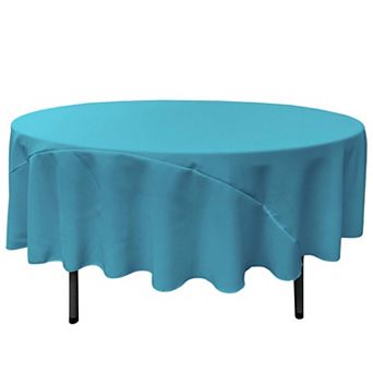 Polyester Poplin 90-Inch Round Table Cover, Wrinkle-Resistant for Home, Parties, or Weddings
