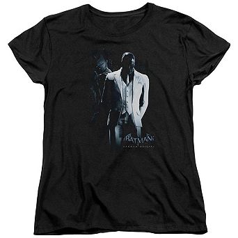 Batman Arkham Origins Black Mask Short Sleeve Womens T-shirt