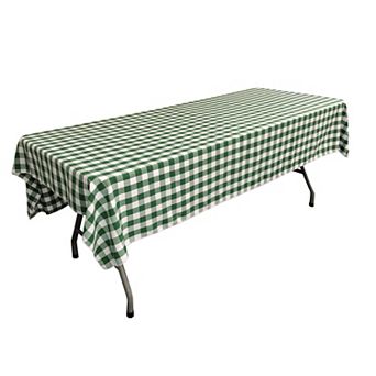 Polyester Gingham Checkered 60 By 108-inch Rectangular Tablecloth
