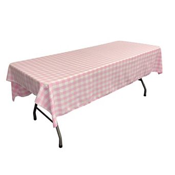 Polyester Gingham Checkered 60 By 108-inch Rectangular Tablecloth