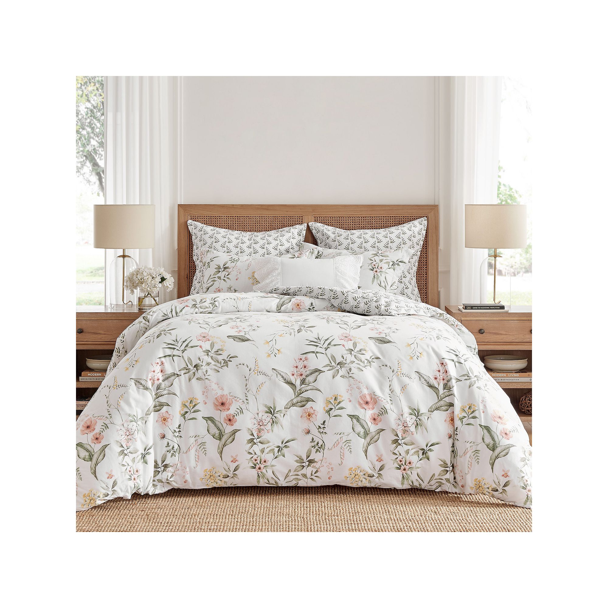 Levtex Home Viviana Duvet Cover Set, Ivory