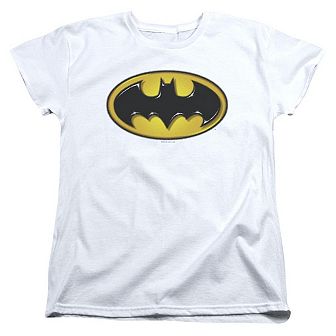 Batman Airbrush Bat Symbol Short Sleeve Women´s T-Shirt