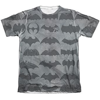 Batman 75 Symbols Sleeve T-shirt