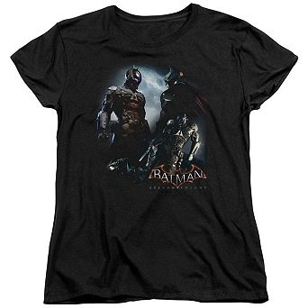 Batman Arkham Knight Face Off Short Sleeve Womens T-shirt