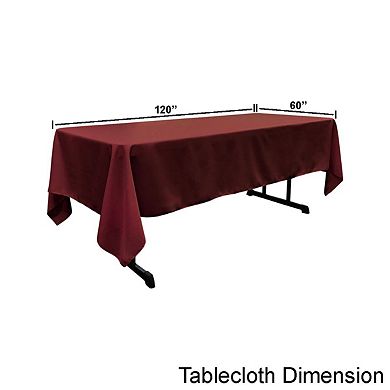 Polyester Poplin Rectangular Tablecloth, 60 By 120-inch