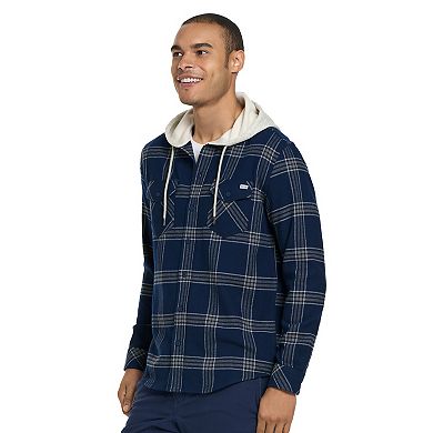 Men's Hurley Hooded Button Down Flannel