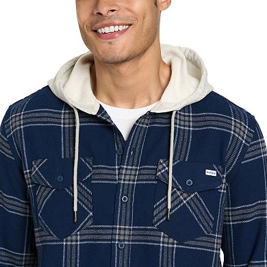 Men's Hurley Hooded Button Down Flannel