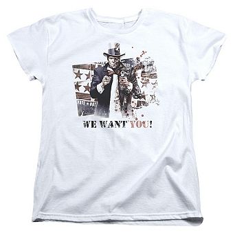 Batman Arkham City We Want You Short Sleeve Womens T-shirt