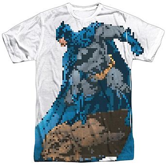 Batman Batbit Short Sleeve Adult Poly Crew T-shirt