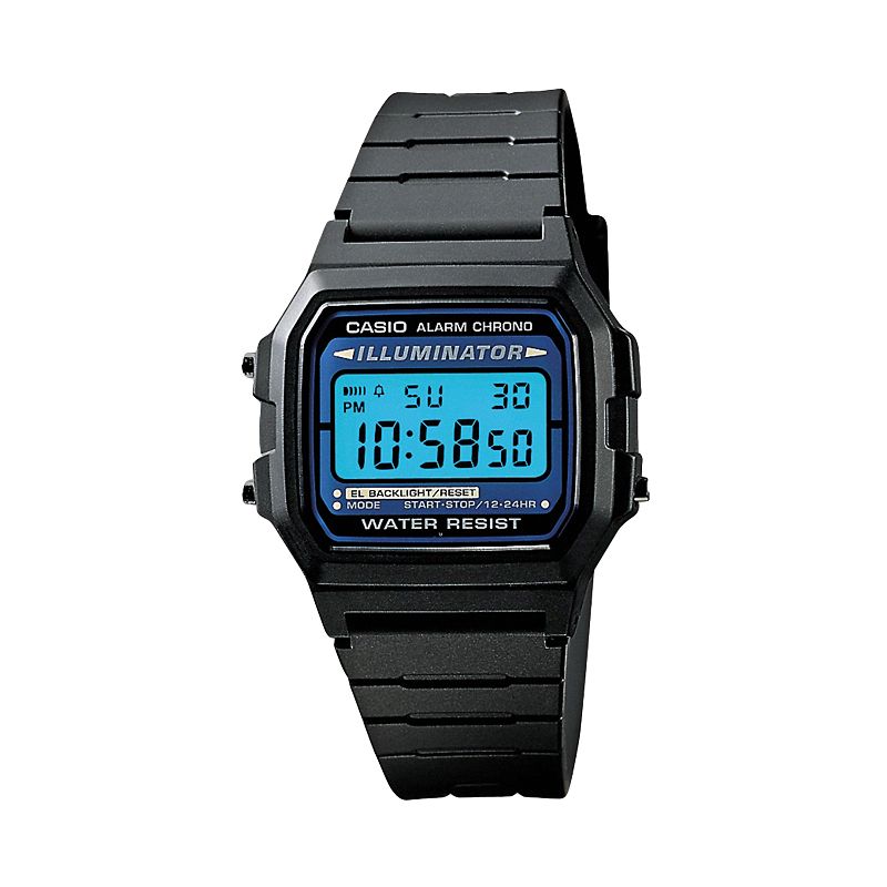 Casio Men's Illuminator Digital Chronograph Watch - F105W-1A, Multicolor
