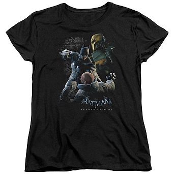 Batman Arkham Origins Punch Short Sleeve Womens T-shirt