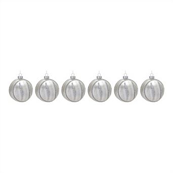 Jeweled Glass Ball Ornament (set Of 6)
