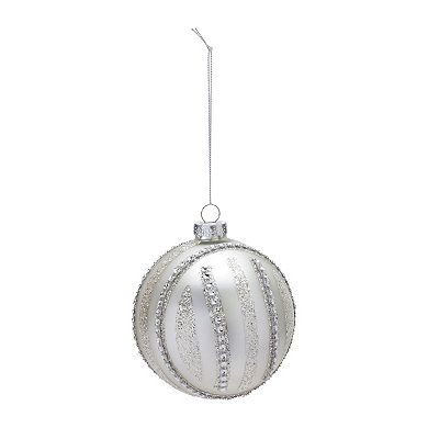 Jeweled Glass Ball Ornament (set Of 6)