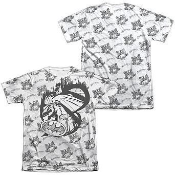 Batman Against The Wall Adult 65/35 Poly/cotton Short Sleeve T-shirt