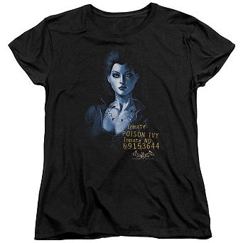 Batman Arkham Asylum Arkham Poison Ivy Short Sleeve Womens T-shirt