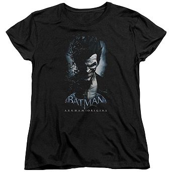 Batman Arkham Origins Joker Short Sleeve Womens T-shirt