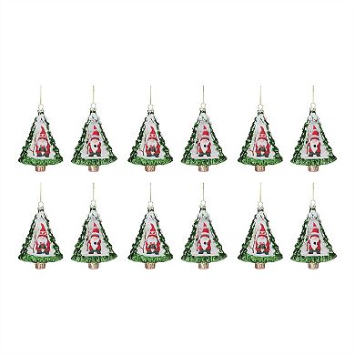 Gnome Pine Tree Ornament (set Of 12)