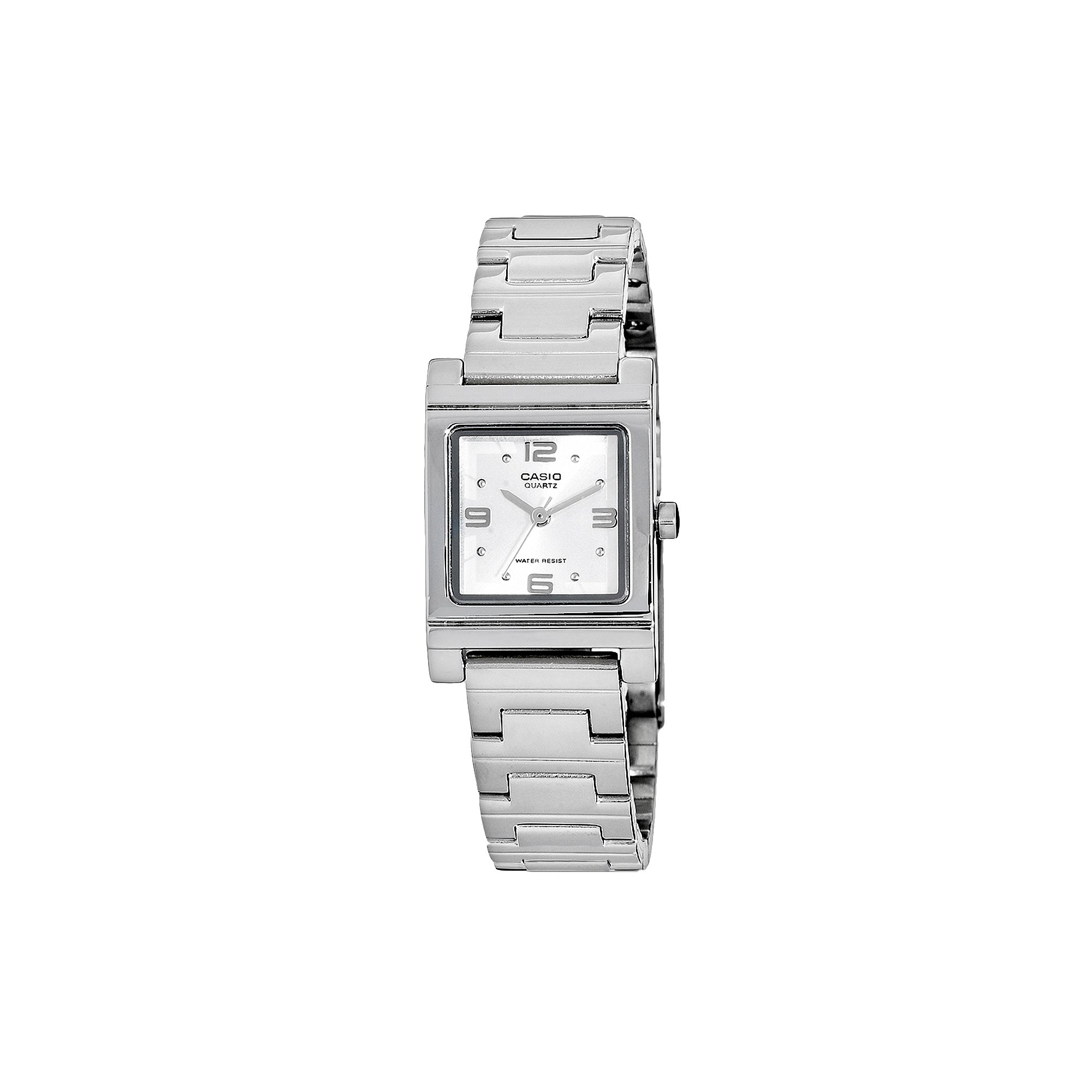 Casio Womens Stainless Steel Watch, Silver Tone