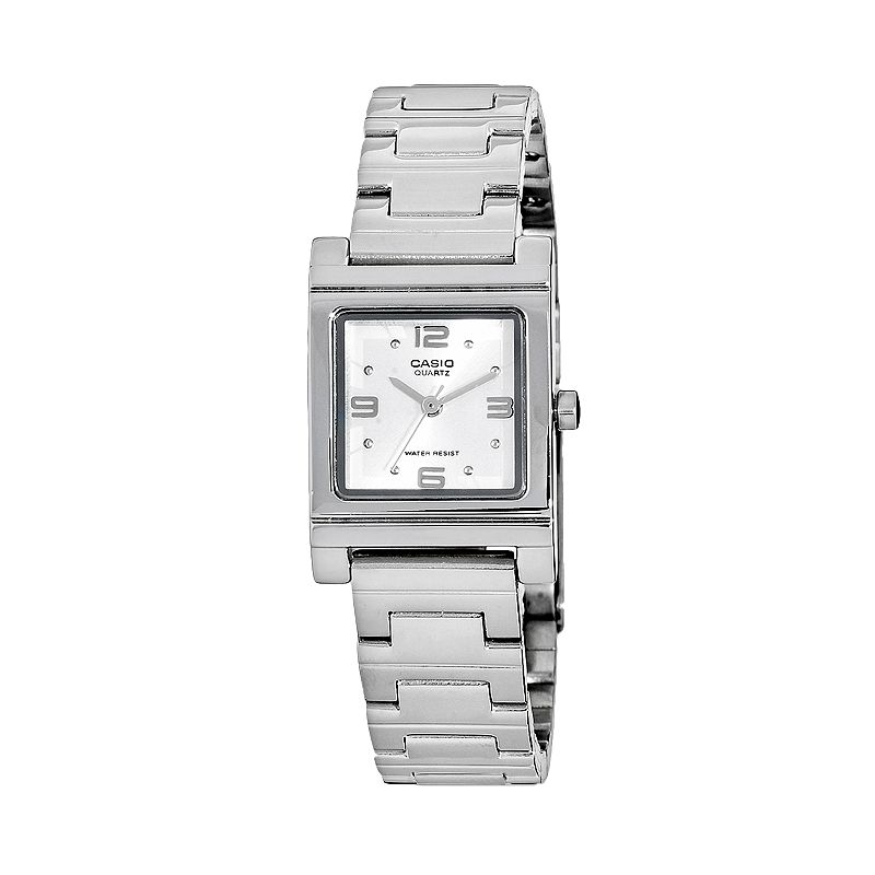 Casio Women's Stainless Steel Watch, Silver Tone