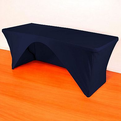 Rectangular Open Back Spandex Tablecloth, 96 By 30 By 30-inch