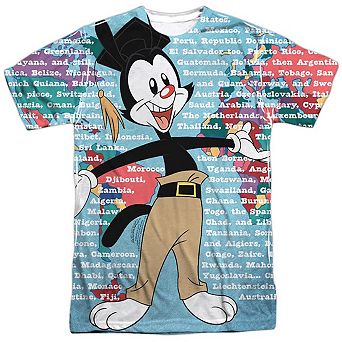 Animaniacs Yakko World Short Sleeve Adult Poly Crew T-shirt