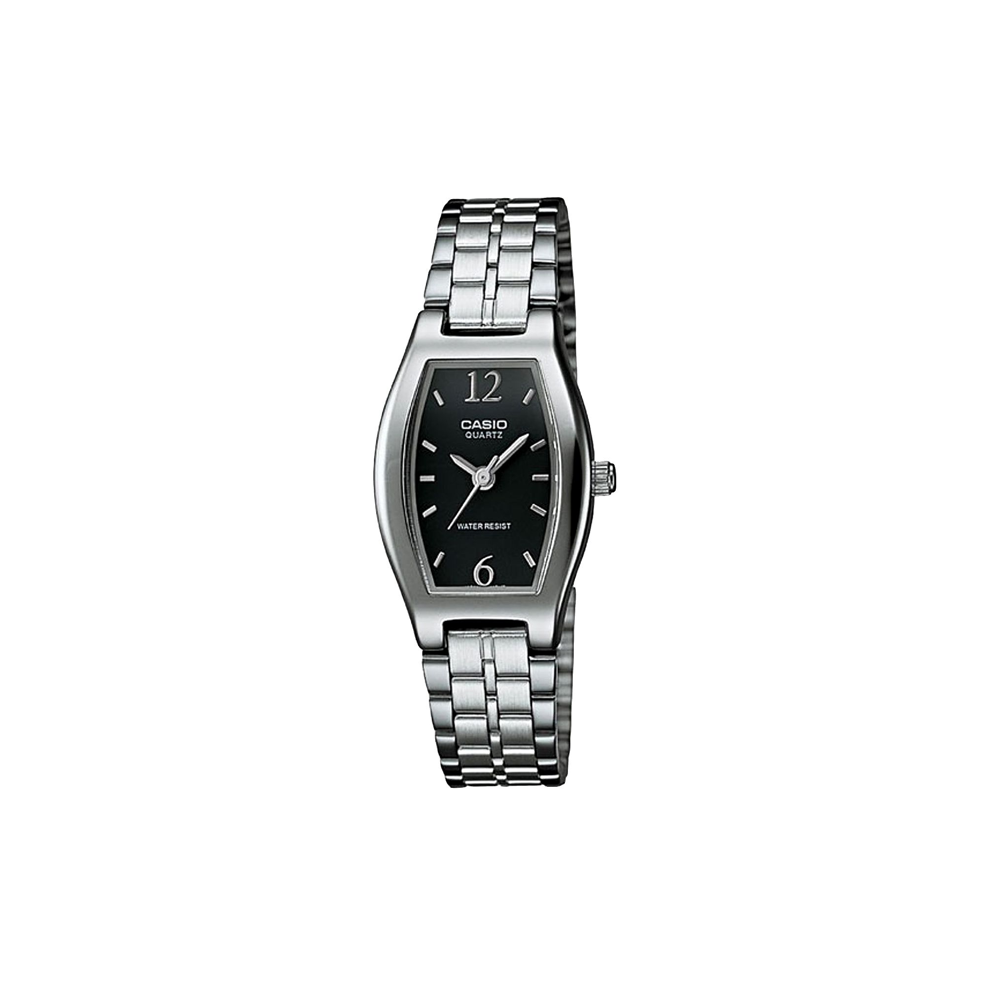 Casio Womens Stainless Steel Watch - LTP1254D-1A, Silver Tone
