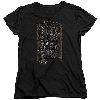 Batman Arkhams Gate Short Sleeve Womens T-shirt