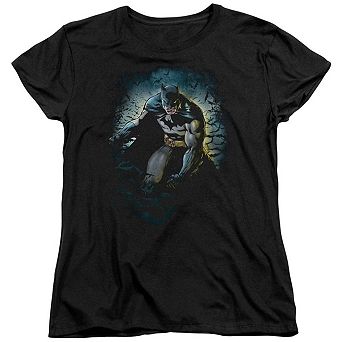 Batman Bat Cave Short Sleeve Womens T-shirt