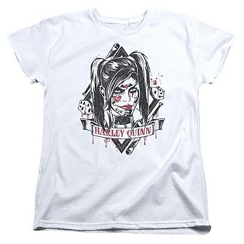 Batman Arkham Knight Sugar Quinn Short Sleeve Womens T-shirt