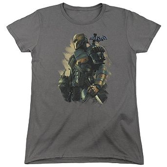 Batman Arkham Origins Deathstroke Short Sleeve Womens T-shirt