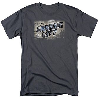 Batman Arkham City Greetings From Arkham Short Sleeve Adult T-shirt