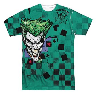 Batman Boxed Clown Short Sleeve Adult Poly Crew T-shirt