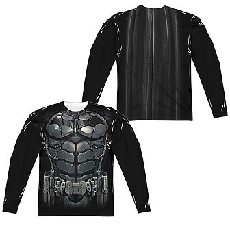 Batman Arkham Knight Uniform Long Sleeve Adult Poly Crew T-shirt