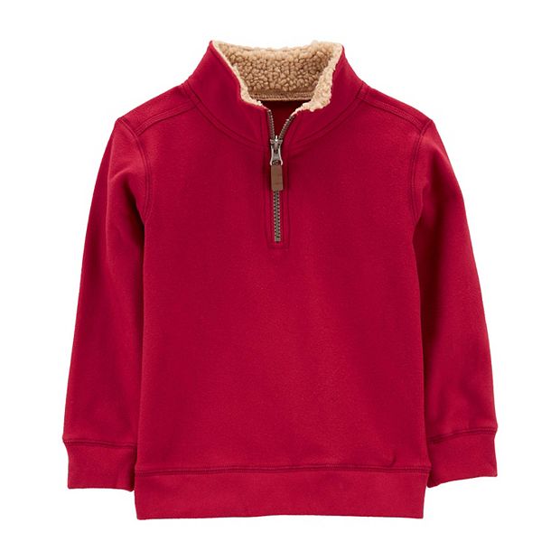 Baby boy half zip sweater hot sale