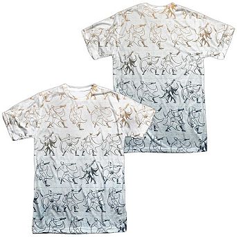 Batman Batarang Pattern Short Sleeve Adult Poly Crew T-shirt