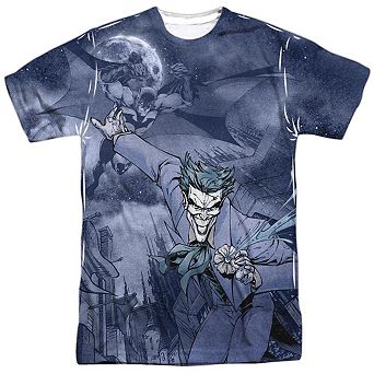 Batman Catch The Joker Short Sleeve Adult 100% Poly Crew T-shirt