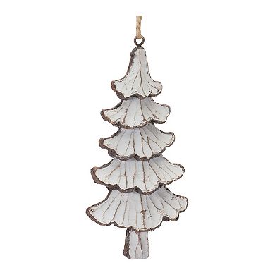 Carved Pine Tree Ornament (set Of 12)