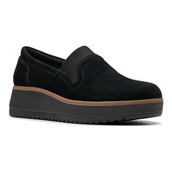 Clarks® Zylah Sky Women's Suede Wedge Shoes