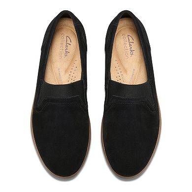 Clarks Zylah Sky Women's Suede Wedge Shoes