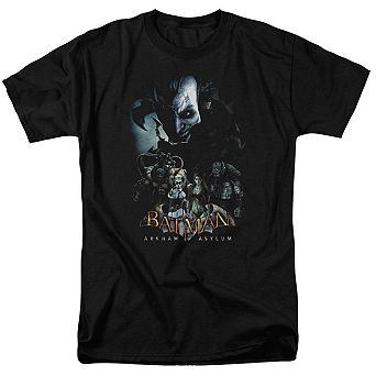 Batman Arkham Asylum Five Against One Short Sleeve Adult T-shirt