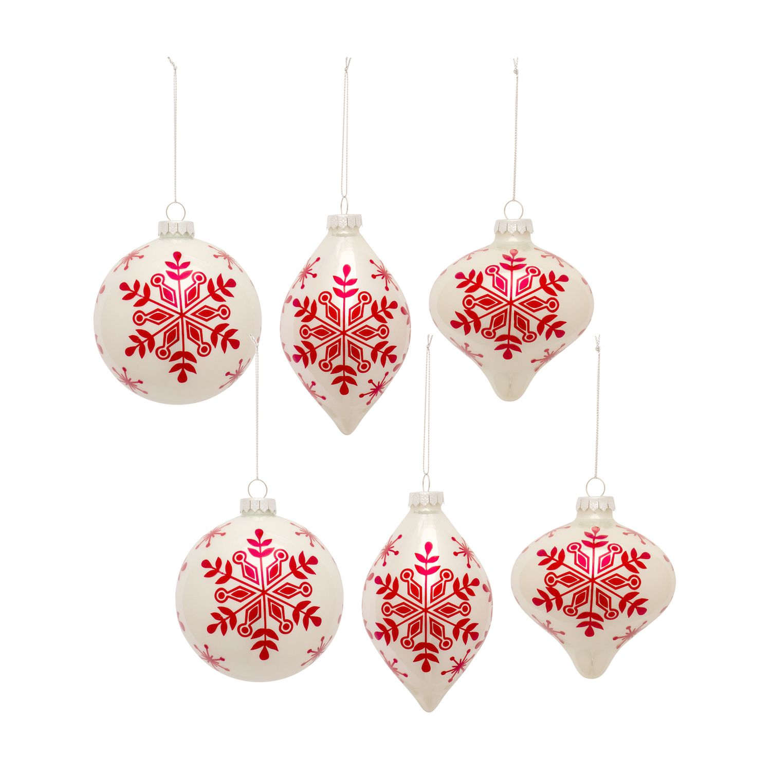 Haute Decor Large Jingle Bell Ornaments - 6 Pack - Gold Foil