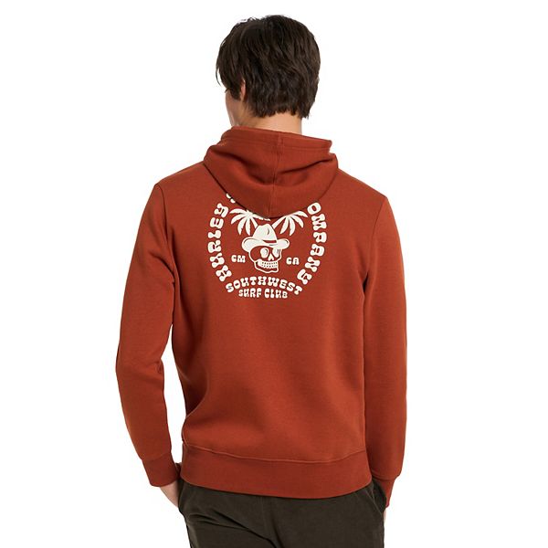 Men's Hurley Graphic Hooded Sweatshirt - Brick Yard (S)