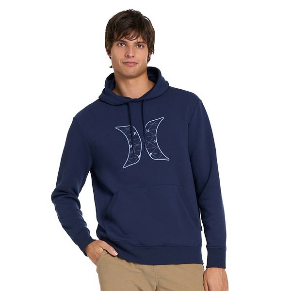 Men's Hurley Graphic Hooded Sweatshirt - Midnight Aqua (M)